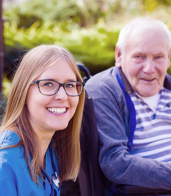 Personalised Home Care Services - man with nurse